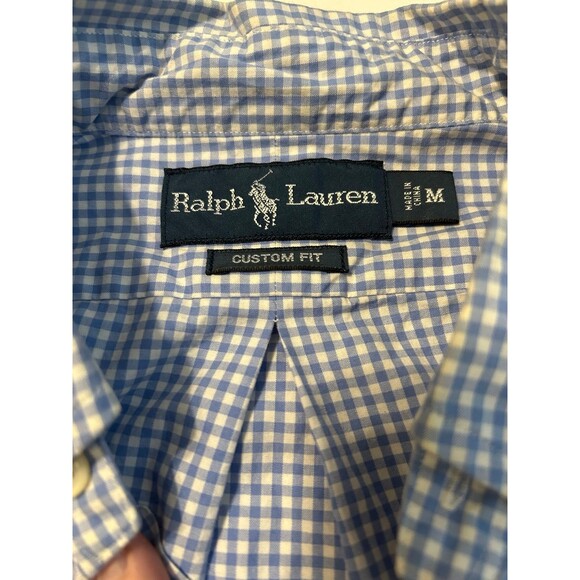 Ralph Lauren men Button Down Long Sleeve Shirt Size M - Picture 4 of 6